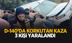 D-140'da kaza: 3 yaralı