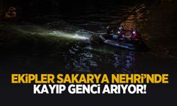 Sakarya Nehri'nd ekayıp genci arıyorlar