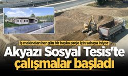 İş makinaları her gün bir başka proje için sahaya iniyor: Akyazı Sosyal Tesis'te çalışmalar başladı
