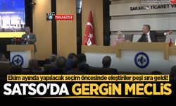 Ekim ayında yapılacak seçim öncesinde eleştiriler peşi sıra geldi! SATSO'da gergin meclis