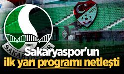 Sakaryaspor’un TFF 2. Lig'de ilk yarı maç takvimi netleşti!