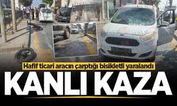 Adapazarı’nda hafif ticari araç bisikletliye çarptı: 1 yaralı