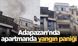 Adapazarı'nda apartmanda yangın paniği