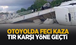 Otoyolda feci kaza