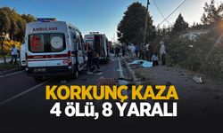 Korkunç kaza: 4 ölü, 8 yaralı