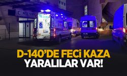 D-140 Karayolu'nda kaza: Yaralılar var