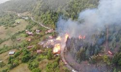 Kastamonu'daki köy yangında 9 ev küle döndü