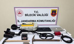 Bilecik’te 4 kişi define ararken suçüstü yakalandı