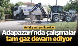 Asfalt şantiyesi kuruldu: Adapazarı'nda çalışmalar tam gaz devam ediyor