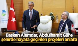 Başkan Alemdar, Abdulhamit Gül'e şehirde hayata geçirilen projeleri anlattı