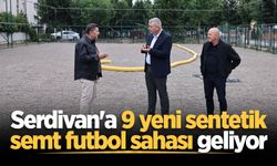 Serdivan'a 9 yeni sentetik semt futbol sahası geliyor