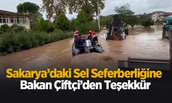 Bakan Çiftçi’den Sakarya’daki ekiplere tebrik