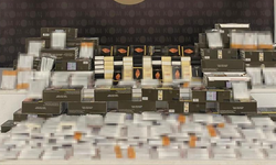 21 bin 500 adet doldurulmuş makaron ele geçirildi