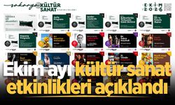 Sakarya'da Ekim ayı kültür sanat takvimi belli oldu