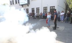 Büyükşehir çalışanlarına yangına karşı uygulamalı eğitim