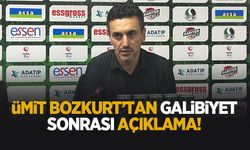 Ümit Bozkurt galibiyet sonrası konuştu