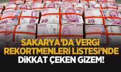 Sakarya vergi rekortmenleri listesinde dikkat çiken gizem!