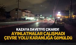 Tekeler'de çevre yolu aydınlatmaları çalışmadı! Yol karanlığa gömüldü
