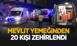 Mevlit yemeğinden yiyen 20 kişi hastanelik oldu