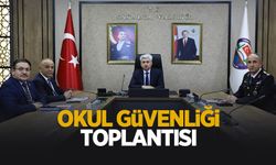 Okul güvenliği toplantısına katıldılar
