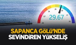 Sapanca Gölü'nde sevindiren yükseliş