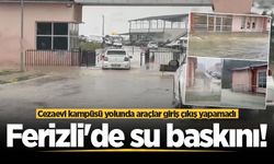 Ferizli'de su baskını! Cezaevi kampüsü yolunda araçlar giriş çıkış yapamadı