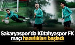 Sakaryaspor'da Kütahyaspor FK maçı hazırlıkları başladı