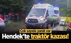 Hendek'te traktör kazası: 18 kişi yaralandı!
