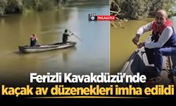 Ferizli Kavakdüzü'nde kaçak av düzenekleri imha edildi