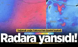 Radara yansıdı! Sağanak yağış Sakarya'nın üzerini kapladı