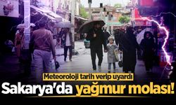 Sakarya'da güneşli havaya yağmur molası! Meteoroloji tarih verip uyardı