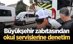 Büyükşehir zabıtasından okul servislerine denetim