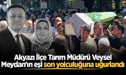 Akyazı İlçe Tarım Müdürü Veysel Meydan'ın eşi son yolculuğuna uğurlandı