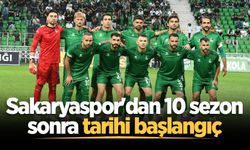 Sakaryaspor'dan 10 sezon sonra tarihi başlangıç
