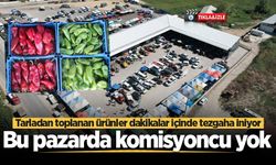 Bu pazarda komisyoncu yok: Tarladan toplanan ürünler dakikalar içinde tezgaha iniyor