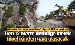 Alemdar ‘hat ikiye çıkarılıyor’ diyerek ilk kez paylaştı: “Tren 12 metre derinliğe inerek tünel içinden gara ulaşacak”