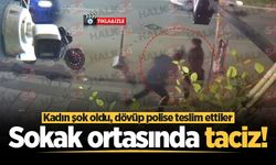 Adapazarı'nda sokak ortasında taciz! Kadın şok oldu, dövüp polise teslim ettiler
