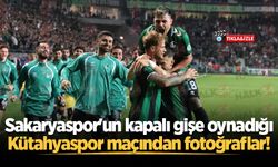 Sakaryaspor'un kapalı gişe oynadığı Kütahyaspor maçından fotoğraflar!