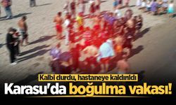 Karasu'da boğulma vakası! Kalbi durdu, hastaneye kaldırıldı