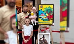 Minik Doğa bebek serginin neşesi oldu