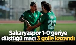 Sakaryaspor 1-0 geriye düştüğü maçı 3 golle kazandı