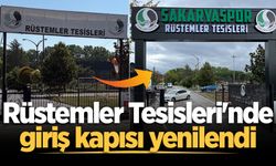 Rüstemler Tesisleri'nde giriş kapısı yenilendi