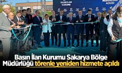 Basın İlan Kurumu Sakarya Bölge Müdürlüğü törenle yeniden hizmete açıldı