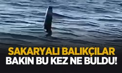 Sakaryalı balıkçılar bakın bu kez ne buldu!