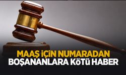 Maaş için numaradan boşananlara Yargıtay'dan kötü haber