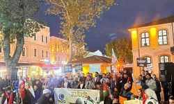 AGD Sakarya Ortaokul Kaşif Grubu Gazze için basın açıklaması düzenledi