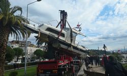 Fırtınada batan tekne kurtarıldı