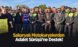 Sakaryalı motokuryelerden Adalet Sürüşü’ne destek!