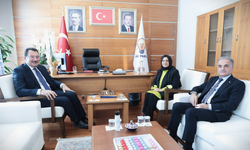 Ali İhsan Yavuz ve Rektör Al'dan Hülya Terzioğlu'na hayırlı olsun ziyareti