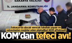 Sakarya'da alacak verecek tahsilatı yapan ve vatandaşları mağdur eden şüphelileri KOM affetmedi